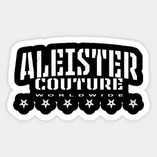 Aleister Couture Worldwide Sticker